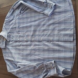 Michael Michael Kors Long Sleeve Button Plaid Shirt 17.5 34/35